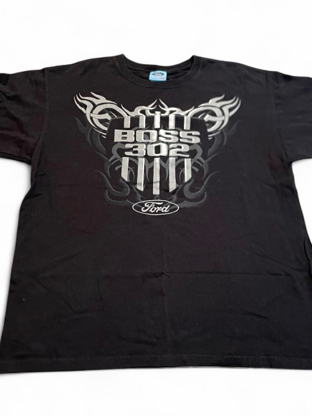 Men’s Ford Officially Licensed “Boss 302” Mustang Shirt Black Graphic Size XL
